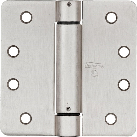 National 3.5 In. Satin Nickel 5/8 In. Radius Spring Door Hinge N350892
